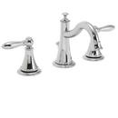 Double Lever Handle Centerset Widespread Bathroom Sink Faucet in Polished Chrome