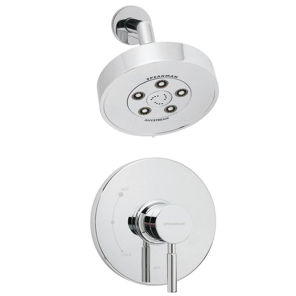 Speakman Polished Chrome Shower Trim Package with Showerhead 