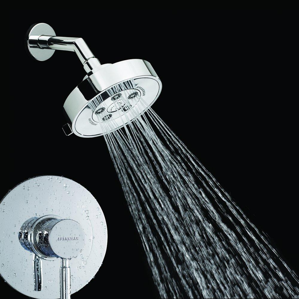 Speakman Polished Chrome Shower Trim Package with Showerhead 