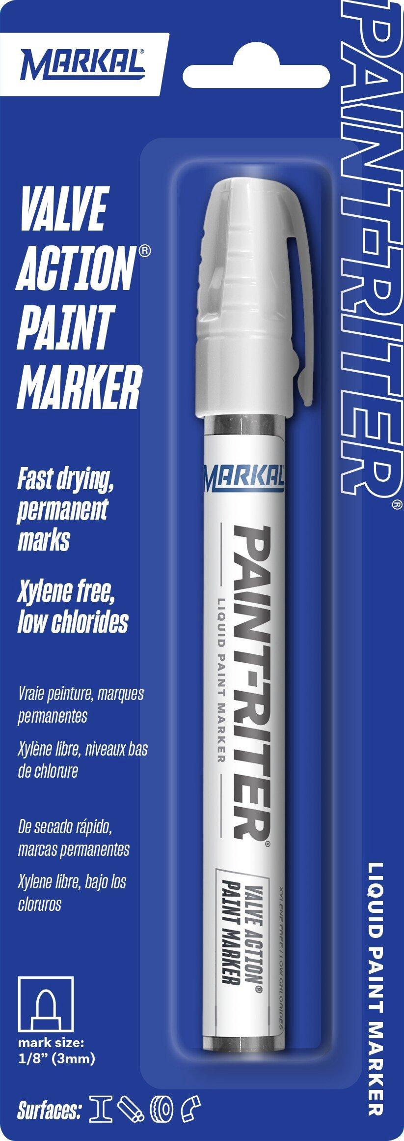 Markal&reg; White 5-3/4 in. Paint Marker 