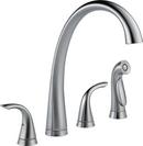 Delta Faucet Arctic Stainless Two Handle Kitchen Faucet 
