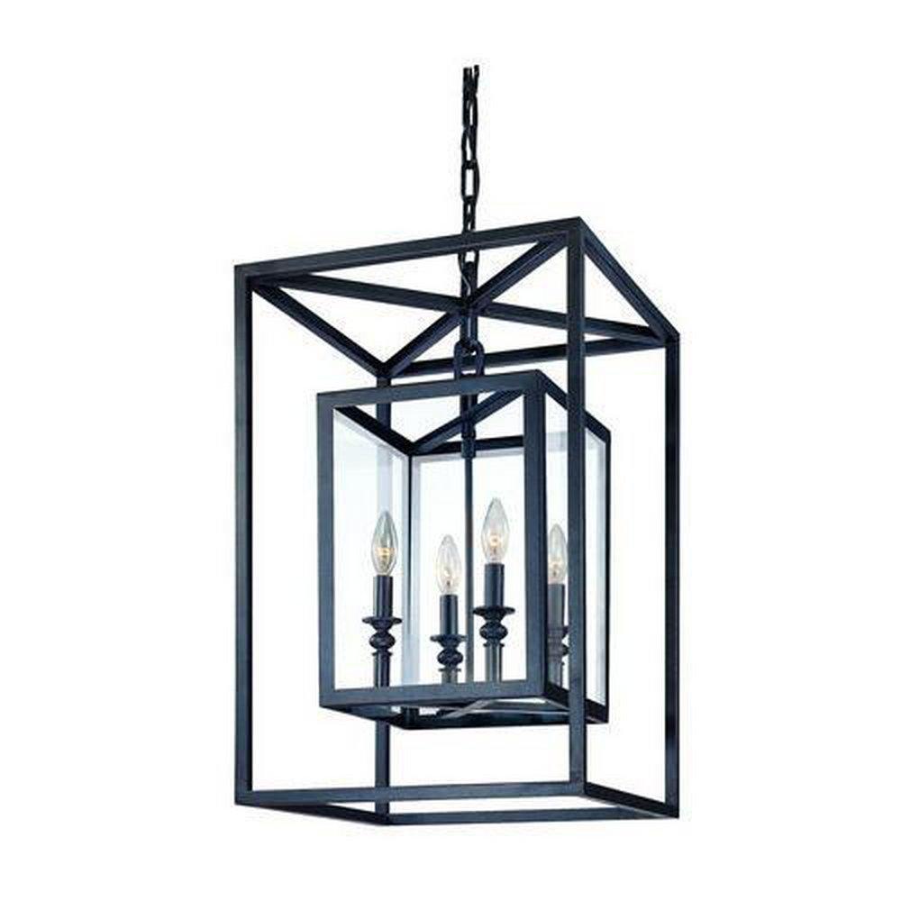 Troy-CSL Lighting Deep Bronze 11 in. 60 W 4-Light Candelabra Pendant 