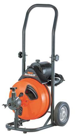 Mini Rooter XP Drain With Power Feed Black;Orange