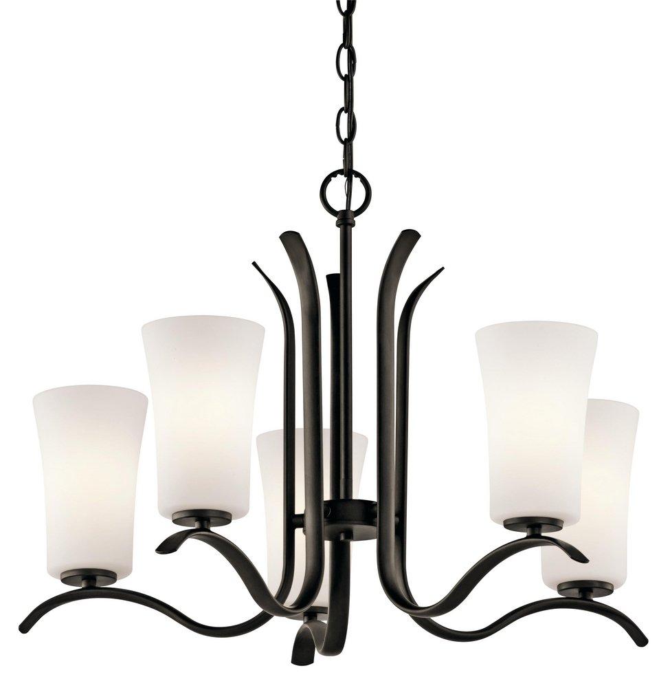 Kichler Lighting Olde Bronze 18 in. 100W 5-Light Medium Chandelier 