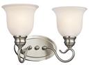 Kichler Lighting Brushed Nickel 100W 2-Light Bath Vanity Fixture 