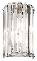 50W 2-Light Wall Sconce in Polished Chrome