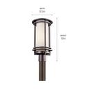 Kichler Lighting Architectural Bronze 150W 1-Light Outdoor Post Lamp 