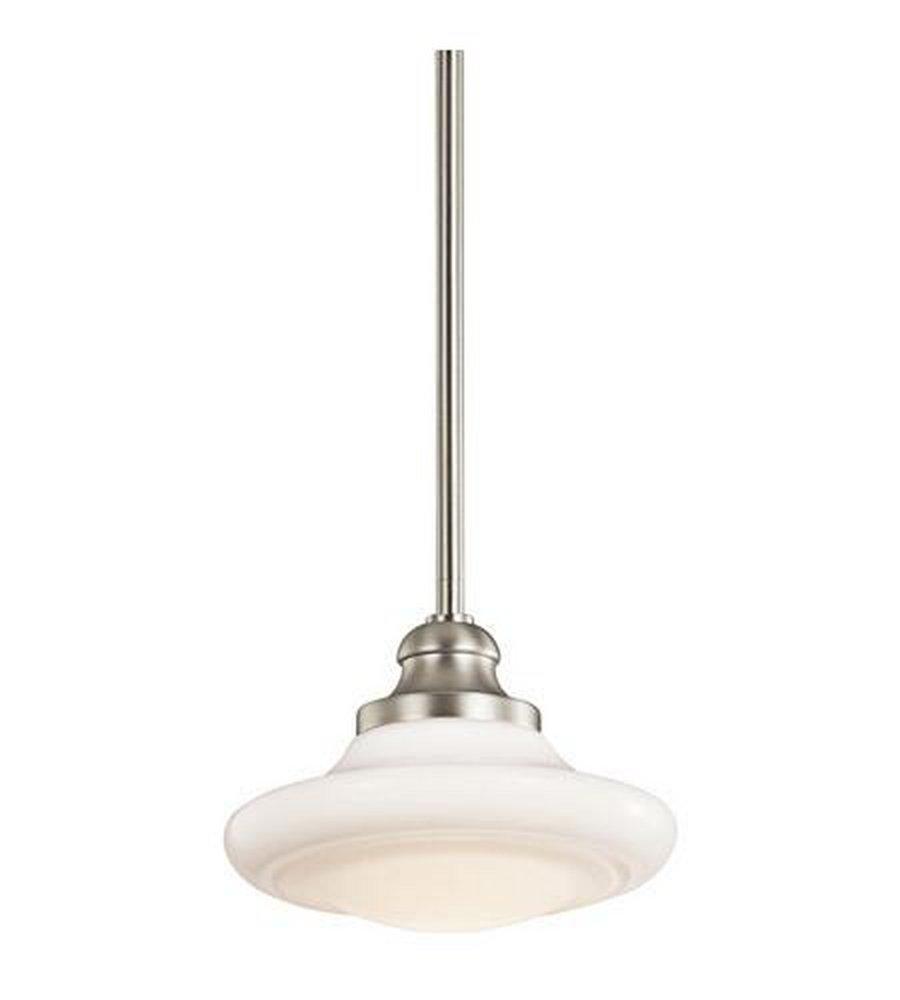 Kichler Lighting Brushed Nickel 60W 1-Light Medium Incandescent Pendant Keller 
