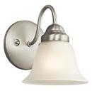 6 in. 1-Light Wall Sconce in Brushed Nickel