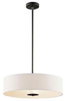 100W 3-Light Medium Pendant in Olde Bronze