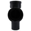 Black Spigot x Hub Service Cast Iron Sanitary Tee 