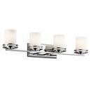 6-1/2 in. 100W 4-Light Medium Bracket in Polished Chrome
