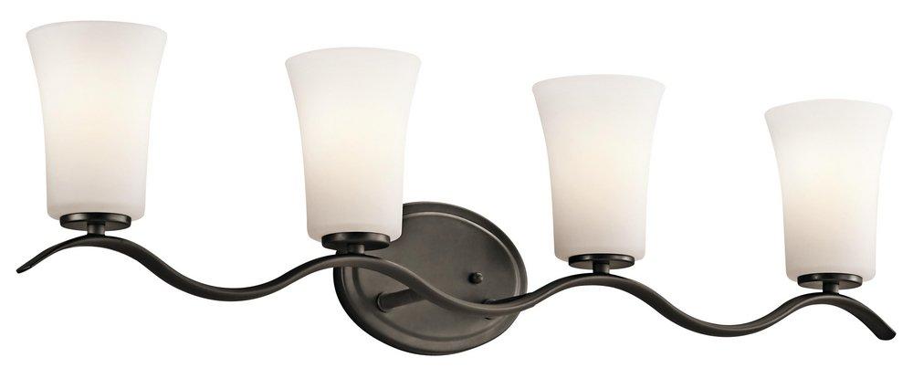 Kichler Lighting Olde Bronze 100W 4-Light Medium Incandescent Bath Light 