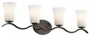 Kichler Lighting Olde Bronze 100W 4-Light Medium Incandescent Bath Light 