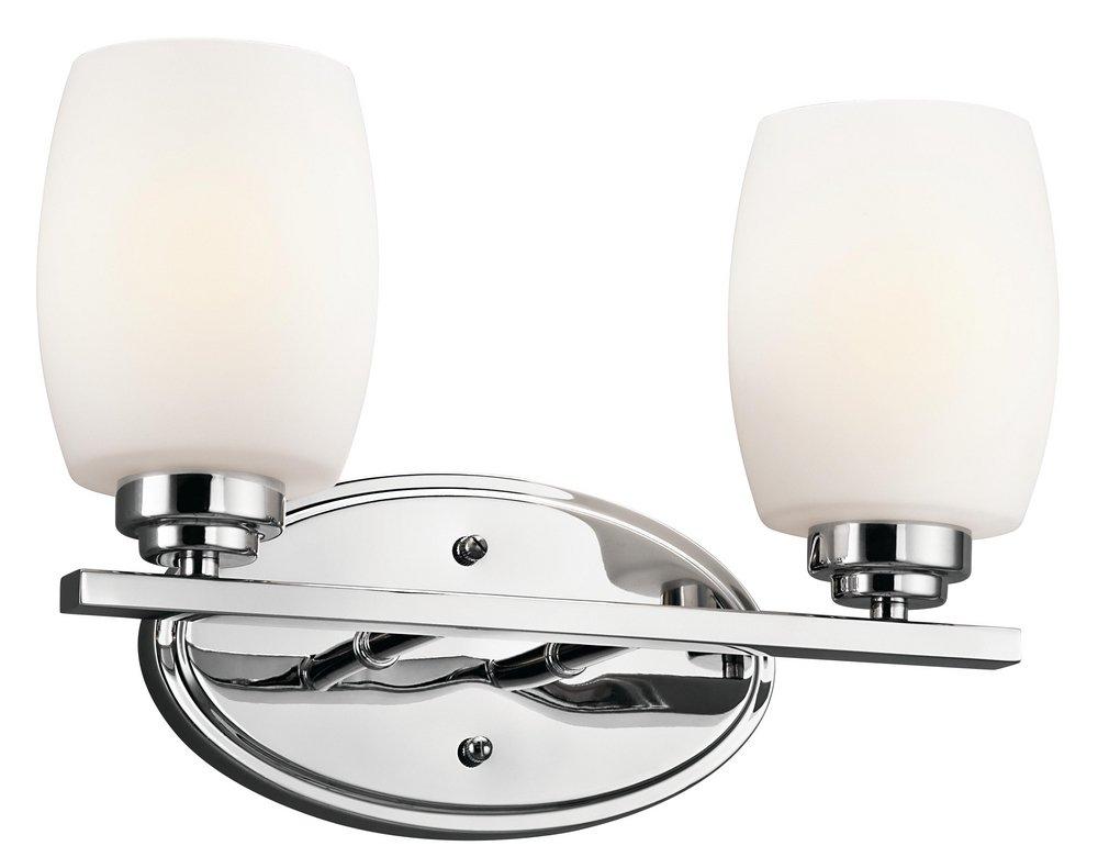 Kichler Lighting Chrome 100W 2-Light Bath Vanity Fixture 