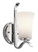 5 in. 1-Light Wall Sconce in Polished Chrome