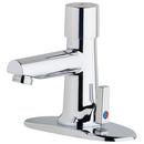Single Handle Centerset Metering Bathroom Sink Faucet in Polished Chrome