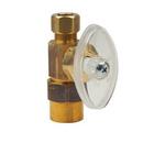 BrassCraft Rough Brass Solvent Weld x OD Compression Knurled Oval Handle Straight Supply Stop Valve in Oil Rubbed Bronze 