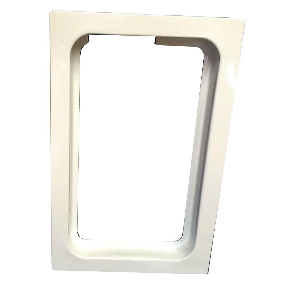 Construction Solutions White 1-11/100 x 19-1/2 in. Dryer Box Metal 