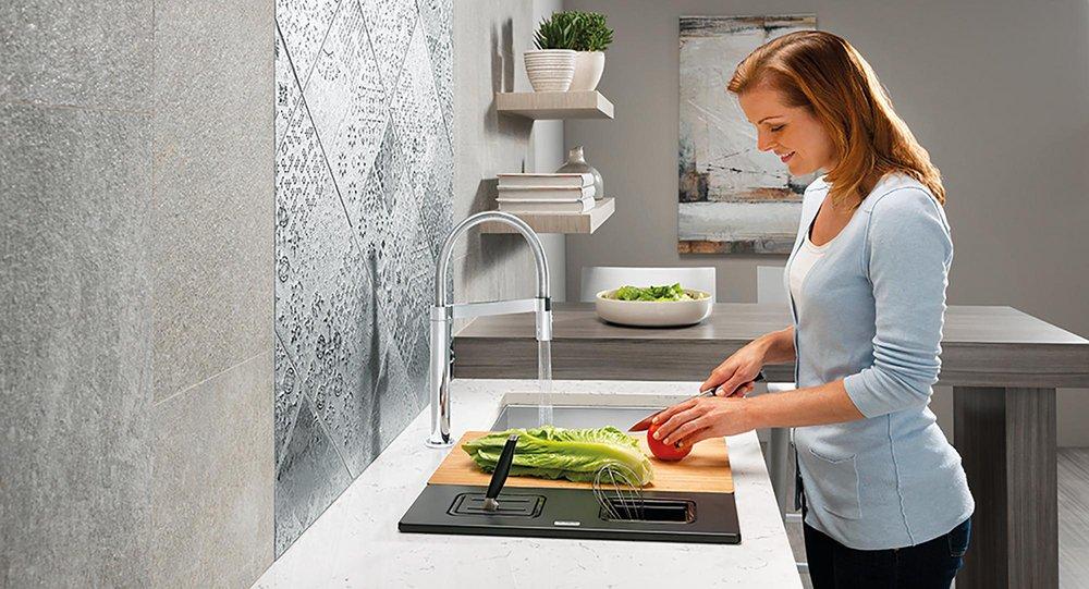 BLANCO Satin 33 x 18 in. No Hole Stainless Steel Double Bowl Undermount Kitchen Sink 