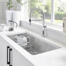 BLANCO Polished Satin 32 x 18 in. Stainless Steel Single Bowl Undermount Kitchen Sink with Sound Dampening 