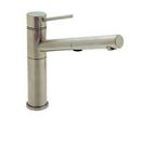 Single Lever Handle Pull-Out Kitchen Faucet with 2-Spray in Stainless Steel