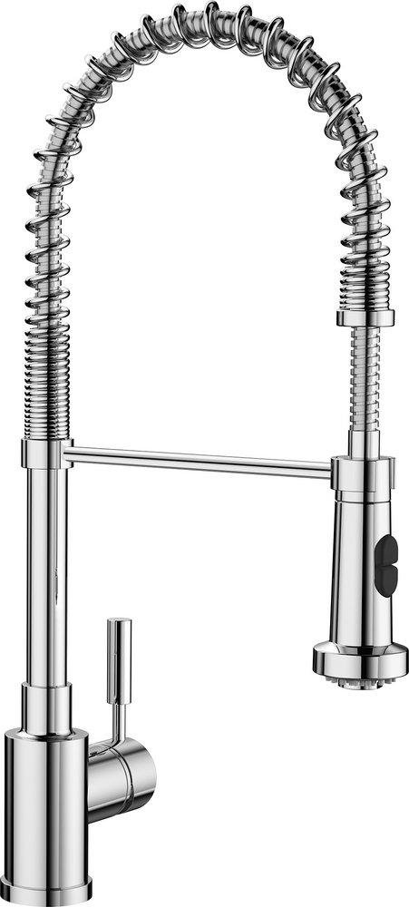 BLANCO Polished Chrome Single Handle Pull Down Kitchen Faucet 