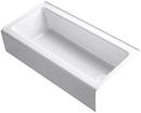 KOHLER White 60 x 30-1/4 in. Soaker Alcove Bathtub Right Drain 