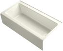 KOHLER Biscuit 60 x 30-1/4 in. Soaker Alcove Bathtub Right Drain 