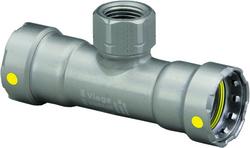 1 x 1 x 1/2 in. Press x FPT Carbon Steel  Reducing Tee with HNBR Sealing Element