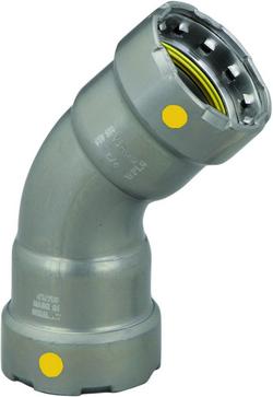 1/2 in. Press Carbon Steel 45 Degree Elbow with HNBR Sealing Element