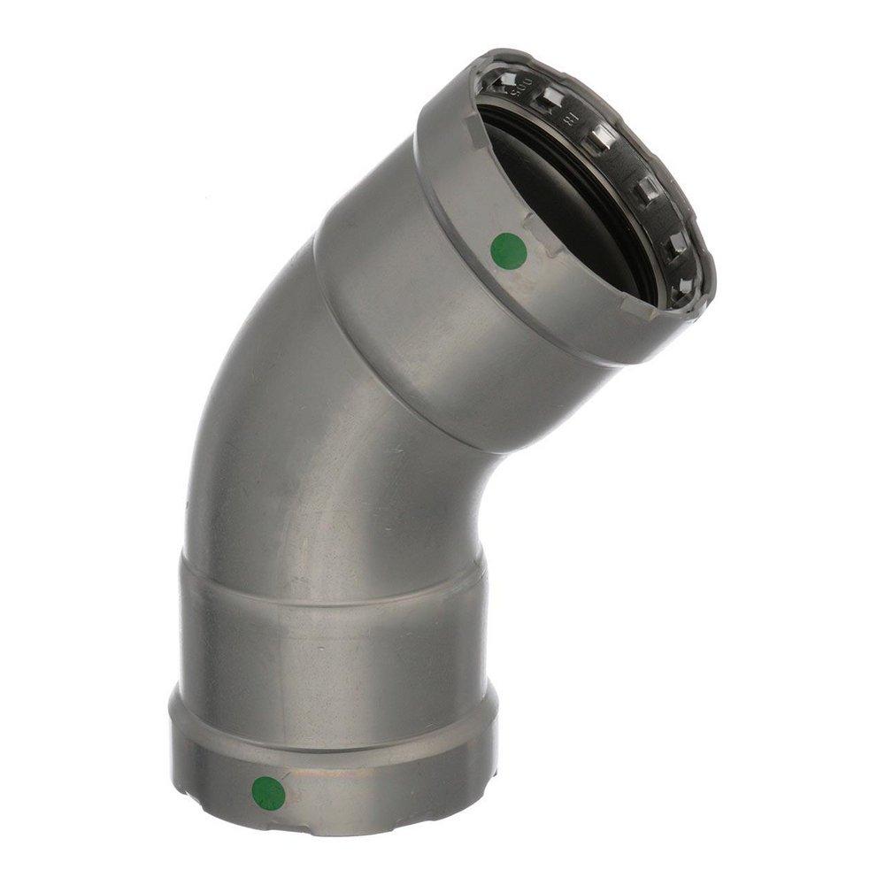 Viega Press Carbon Steel 45 Degree Elbow with EPDM Sealing Element 