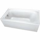 60 x 36 in. Soaker Drop-In Bathtub with Left Drain in White