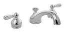3-Hole Deckmount Roman Tub Faucet with Double Lever Handle in Polished Chrome