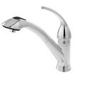 3-Hole Deckmount Pull-Out Kitchen Faucet with Single Lever Handle in Polished Chrome