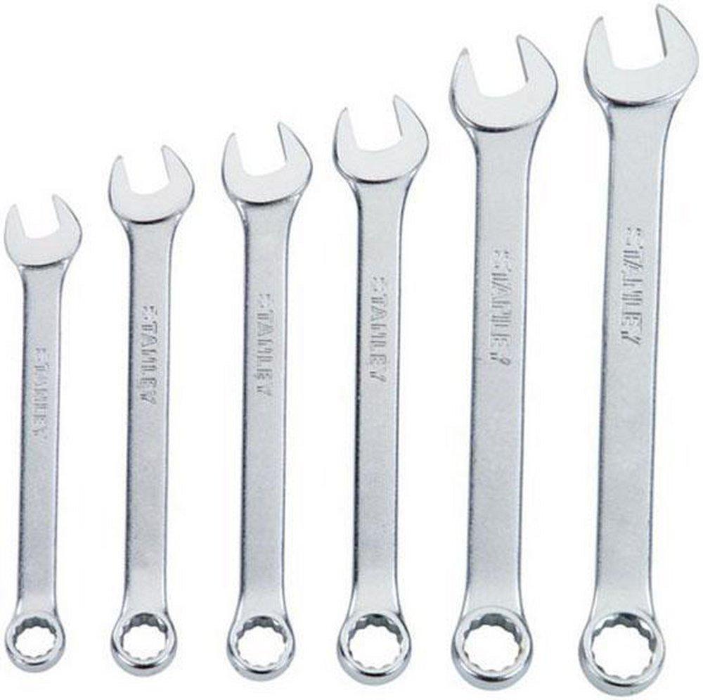 Stanley Polished Chrome Combination Wrench Set 