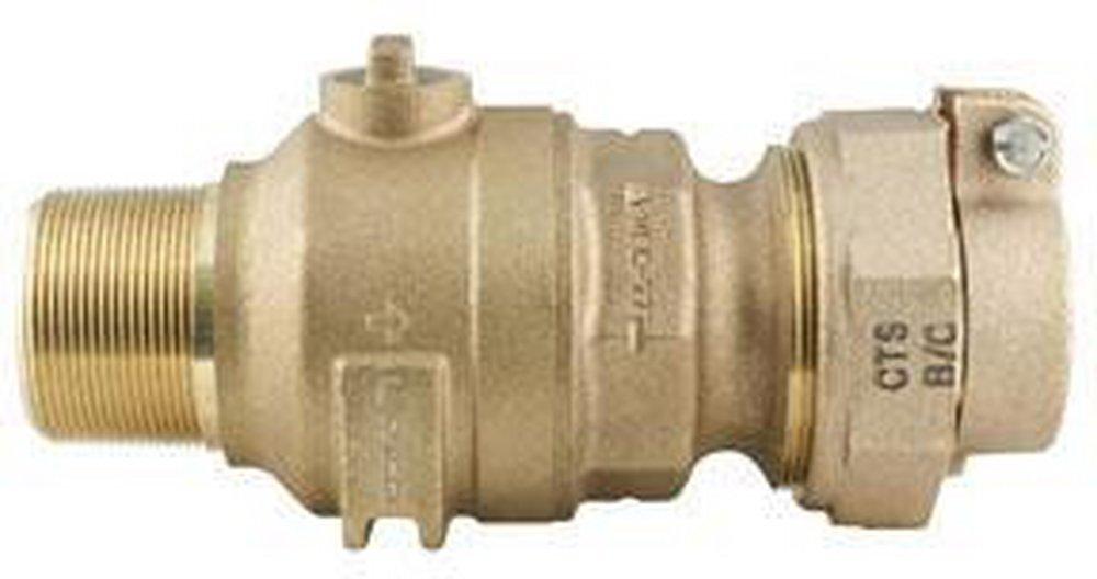 Ford Meter Box 1-1/2 in. Brass Ball Corp Valve 