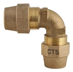 1-1/2 in. Grip Joint Brass 90 Degree Elbow Coupling
