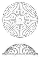 30 in. Ductile Iron Domed Grate for 2836AG 36 in. Drain Basin