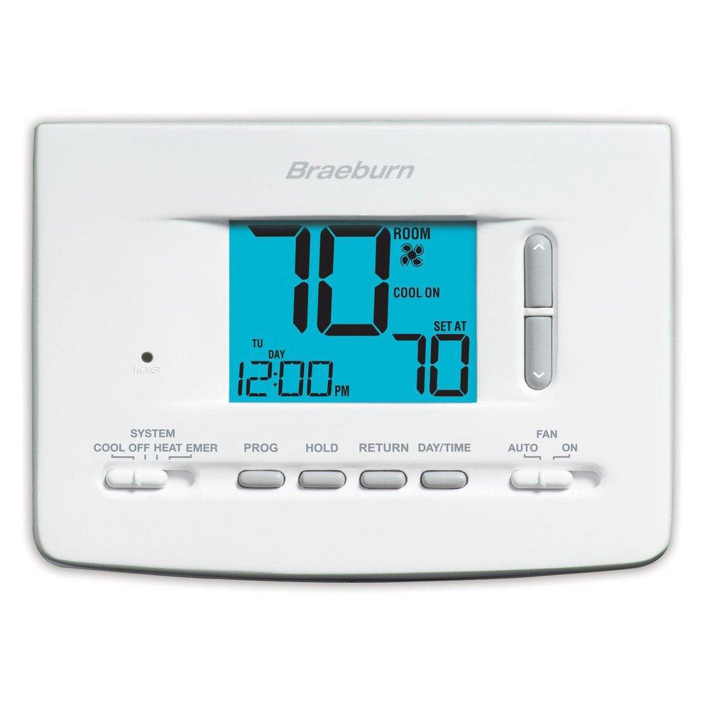 Braeburn White Non-programmable Thermostat 