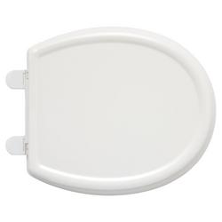 Round Closed Front Toilet Seat with Cover in White