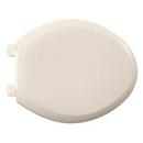 Elongated Closed Front Slow Close Toilet Seat with Cover and EverClean Surface in Linen
