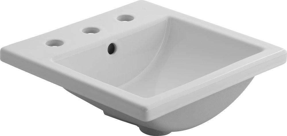 American Standard White Drop-in Bathroom Sink 
