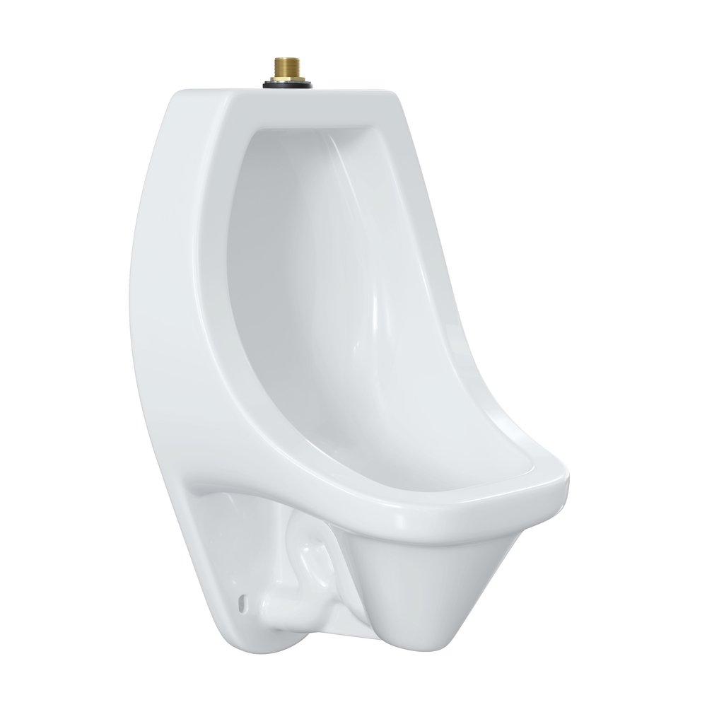 PROFLO&reg; White 1 gpf 1/4 Stall Washout Urinal with 3/4 Top Spud (Hanging Brackets Included) 
