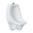 1 gpf 1/4 Stall Washout Urinal with 3/4 Top Spud in White (Hanging Brackets Included)