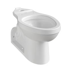 Elongated Rear Outlet Toilet Bowl in White