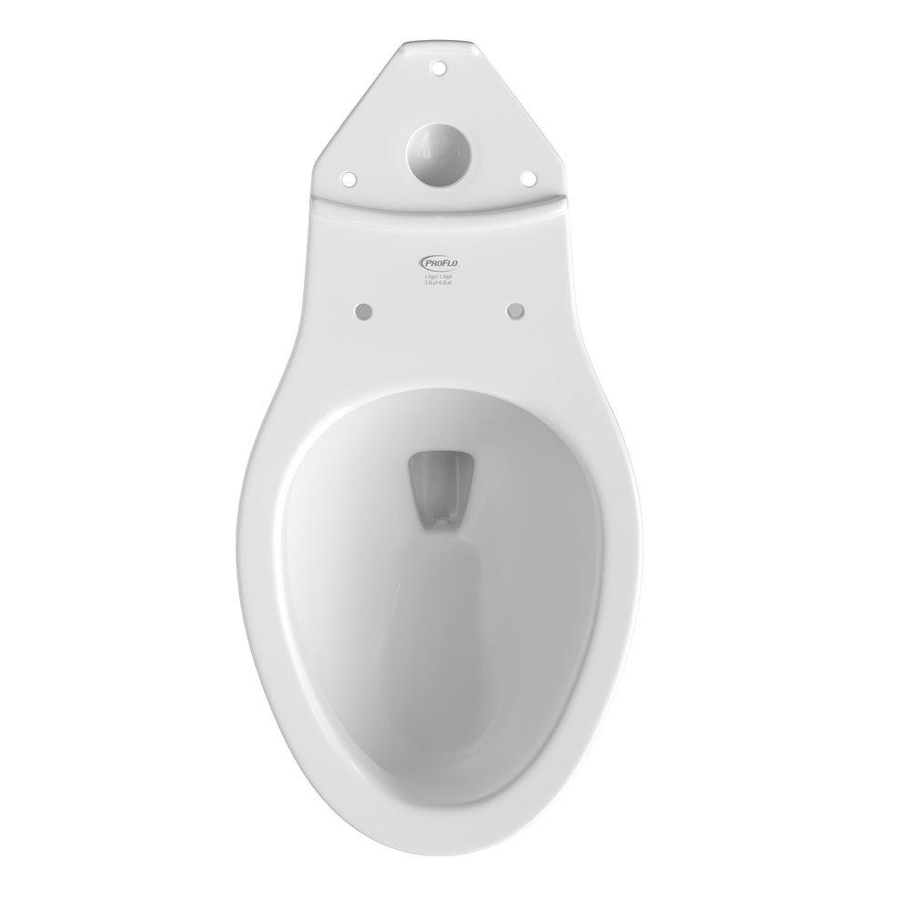 PROFLO® White 17 in. Elongated Rear Outlet Toilet Bowl 