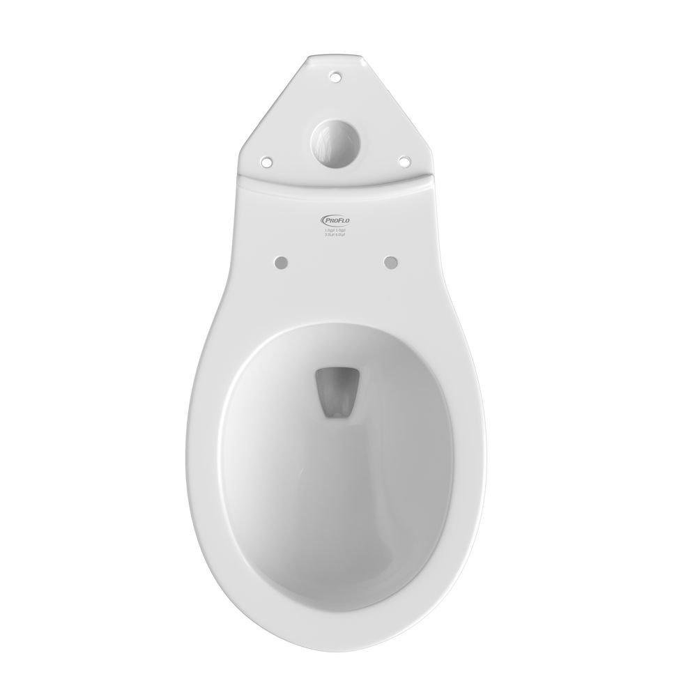 PROFLO&reg; White 1.0 gpf Round Bowl Toilet 
