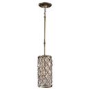 Feiss Burnished Silver 75W 1-Light Mini Pendant 