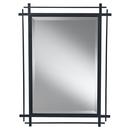 37 in. Rectangle Mirror in Antique forged Iron